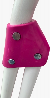 Begonya 1+1 Metal Ev Tipi Merdiven (Fuşya)
